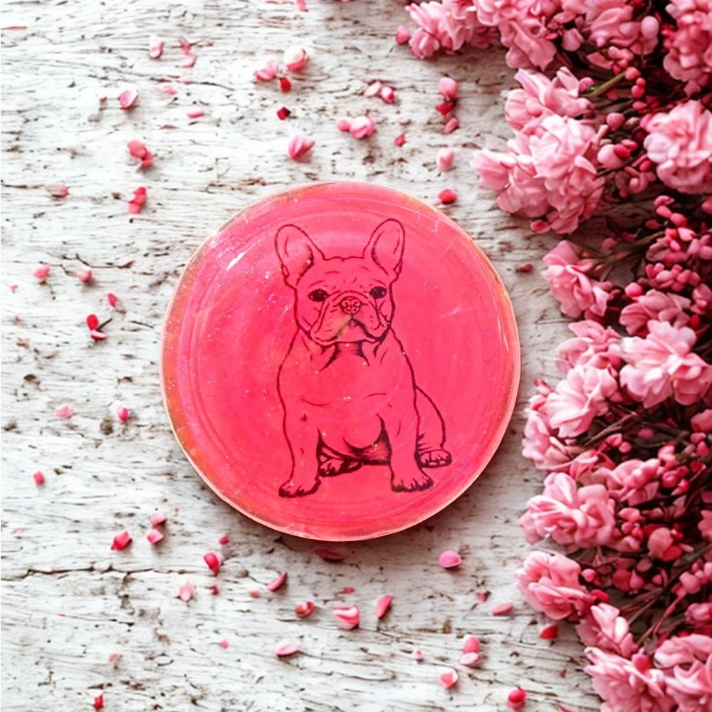 Pink French Bulldog Phone Grip